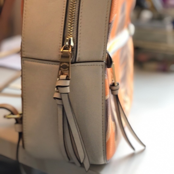 Coach feather print leather backpack - Picture 9 of 11